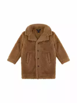 Пальто из эко-меха Ralph Lauren, коричневый