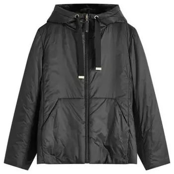 Пальто из флинна Max Mara, черный