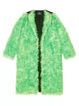 Пальто из искусственного меха Balenciaga, зеленый