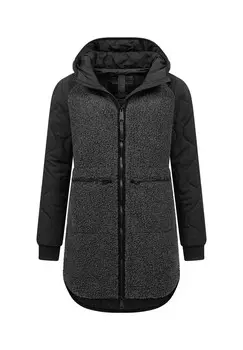 Пальто из искусственного меха Longeddy Ragwear, черный