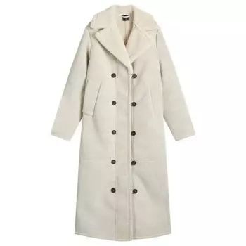 Пальто из искусственной овчины Chiara Daily Paper, бежевый