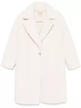Пальто из искусственной овчины Michael Michael Kors, белый