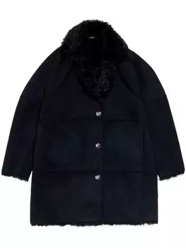 Пальто из искусственной замши Bimba y Lola, черный