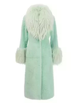 Пальто из кашемировой козы с монгольской козой Gorski, зеленый