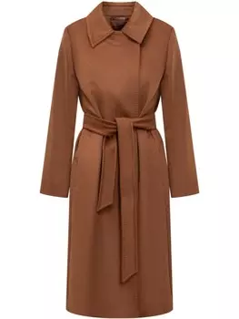 Пальто из коллагена Max Mara, коричневый