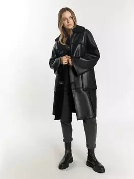 Пальто из кожи ягненка Dreimaster, черный