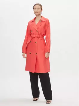 Пальто из линя стандартной посадки Vero Moda, розовый