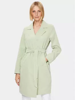 Пальто из линя стандартной посадки Vero Moda, зеленый