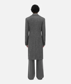 Пальто из меланжевой шерсти Bottega Veneta