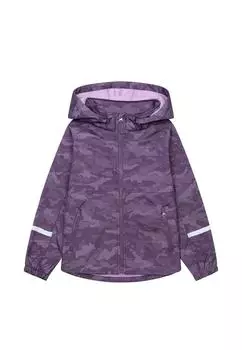 Пальто из мягкого панциря с капюшоном Minoti, фиолетовый
