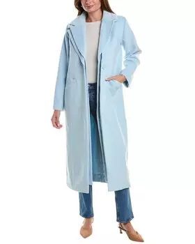 Пальто из нереального меха Сардиния Unreal Fur, темно-синий