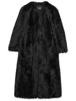 Пальто из осины Prada, черный