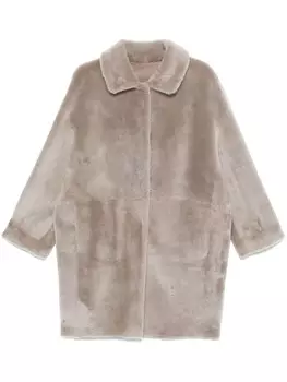 Пальто из овчины Manzoni 24, серый