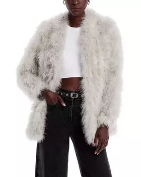 Пальто из перьев Рабеа LAMARQUE, серый