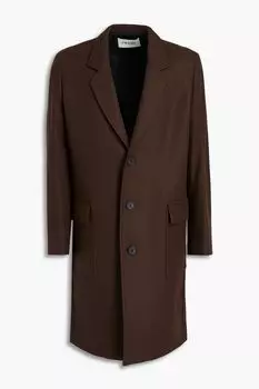 Пальто из полушерстяного фетра FRAME, шоколад