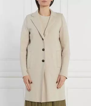 Пальто из шерсти Аляска Marella, желтый