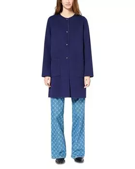 Пальто из шерсти Sacha Gerard Darel, синий