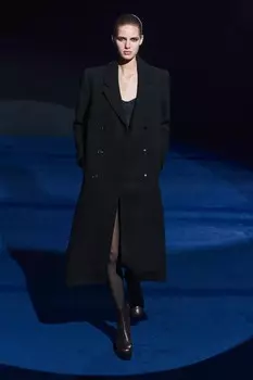 Пальто из шерсти ZARA, черный