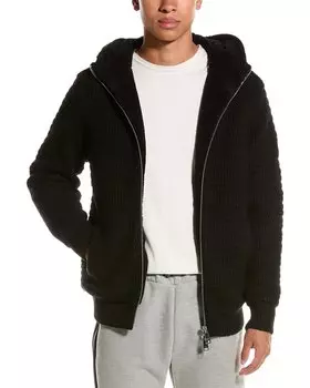 Пальто из шерстяной смеси Armani Exchange, черный