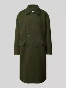 Пальто из смесовой льняной ткани с отложным воротником, модель «BAZYBAY» American Vintage