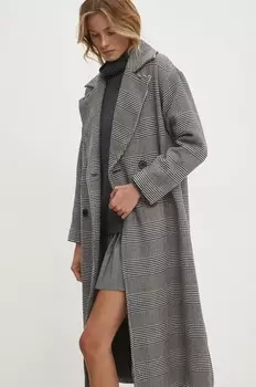 Пальто из смесовой шерсти Answear Lab, черный