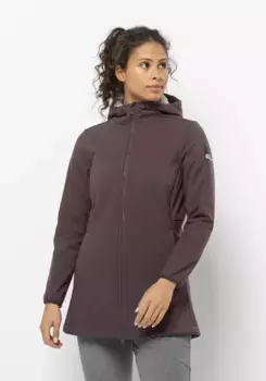 Пальто из софтшелла Jack Wolfskin "WINDLAND COAT W", цвет Boysenberry