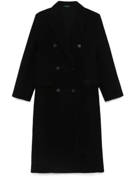 Пальто из ткани букле Lacoste, черный