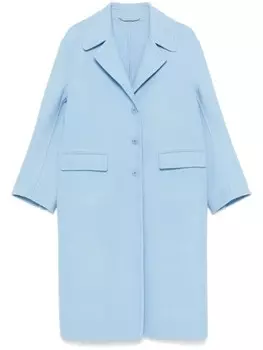 Пальто из вирджинской шерсти Ermanno Scervino, синий