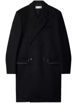 Пальто из вирджинской шерсти с молнией OFF-WHITE, черный