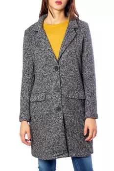 Пальто Jacqueline de Yong с глубоким вырезом, серый