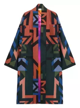 Пальто JP330ADA с геометричным узором Pierre-Louis Mascia, зеленый