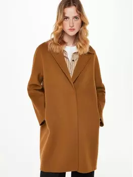Пальто Julia из смесовой шерсти Whistles, кэмел