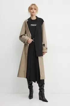 Пальто Karl Lagerfeld Jeans, бежевый