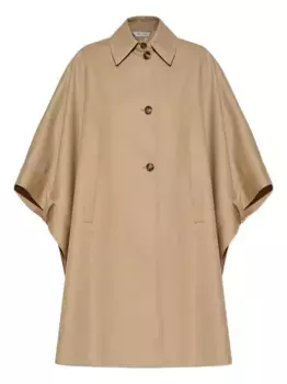 Пальто-кейп Pedale на пуговицах MAX MARA, нейтральный