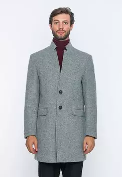 Пальто классическое Basics And More, серый