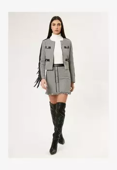 Пальто классическое Influencer, черно-белый