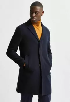 Пальто классическое Selected Homme, синий