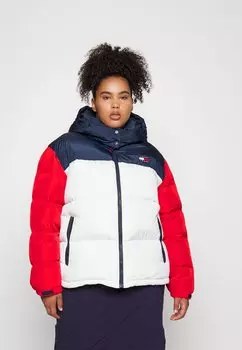 Пальто классическое Tommy Jeans Curve, малиновый