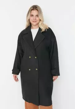 Пальто классическое Trendyol Curve, серый