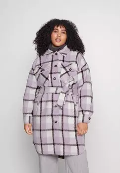 Пальто классическое Vero Moda Curve, лавандовый