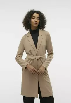 Пальто классическое VMLIVA LONG TIE BLAZER Vero Moda, цвет silver mink