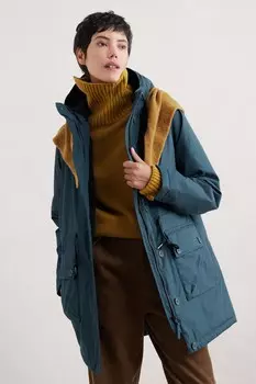 Пальто «Клифф Касл» Seasalt Cornwall, синий