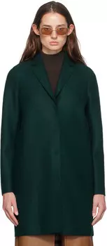 Пальто-кокон зеленого цвета Harris Wharf London