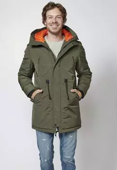 Пальто короткое Koroshi, хаки