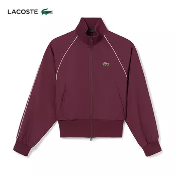 Пальто короткое спортивное Lacoste на молнии, красный