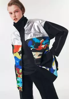 Пальто короткое Twist, разноцветный