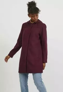 Пальто короткое Vila, винный