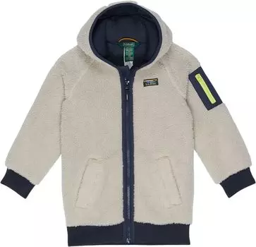 Пальто L.L.Bean Sherpa Fleece Long Coat, цвет Soapstone/Carbon Navy