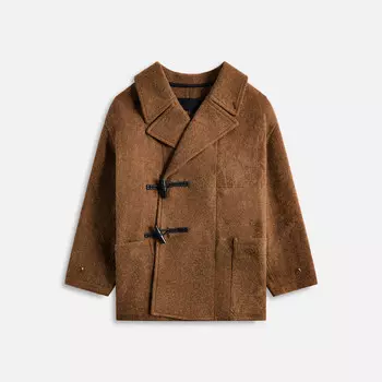 Пальто Lemaire Short Duffle Coat, коричневый