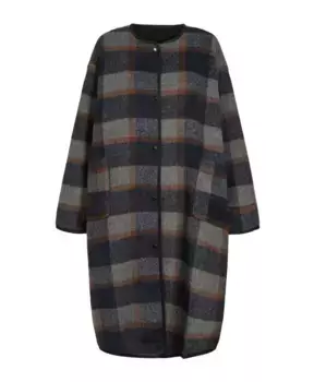 Пальто Локерби – клетчатый узор Lollys Laundry, серый